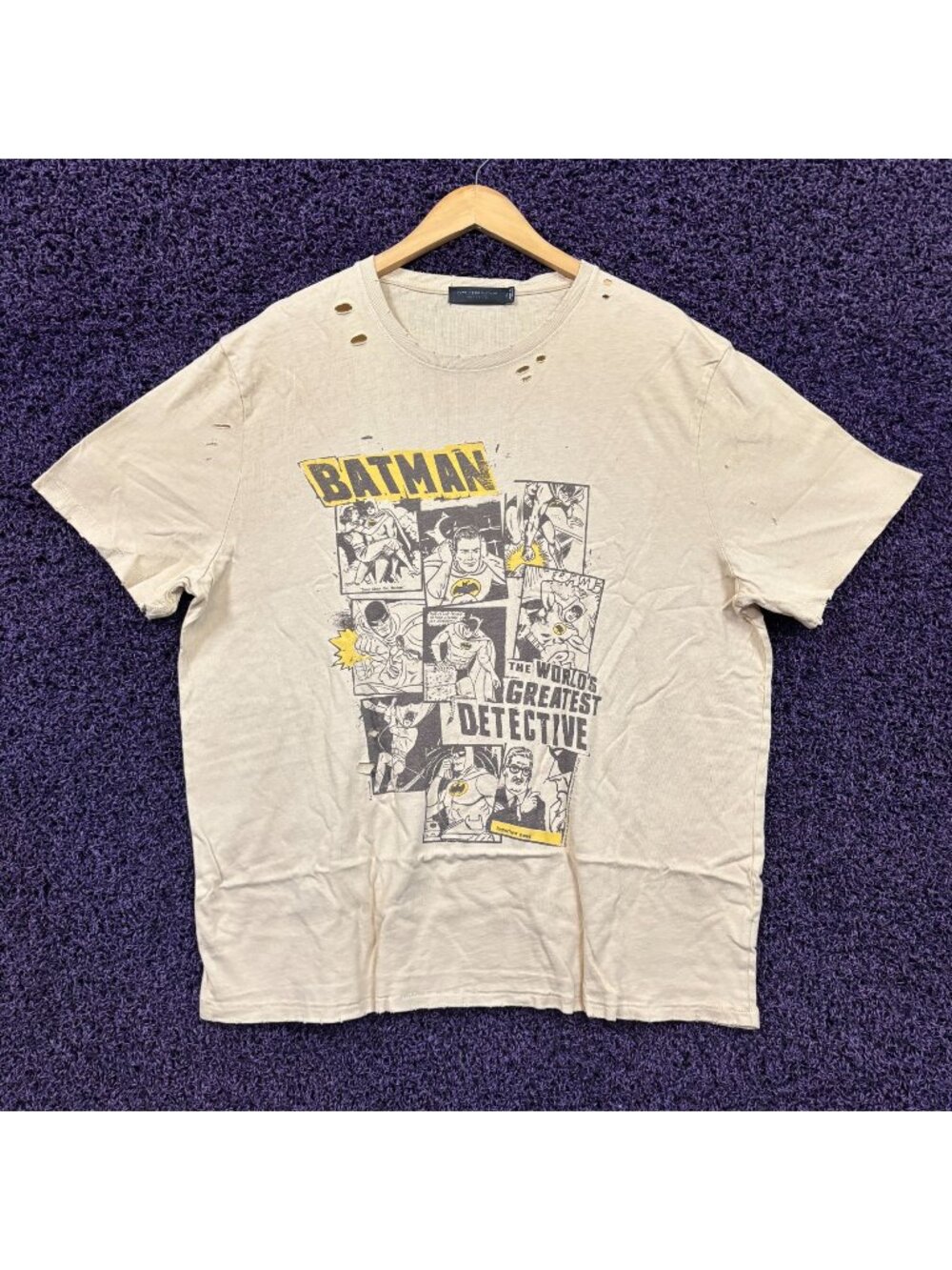 Batman Worlds Greatest Detective Distressed DC T-Shirt XXL
